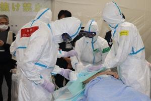 【病院】令和7年度被ばく傷病者対応訓練を実施しました